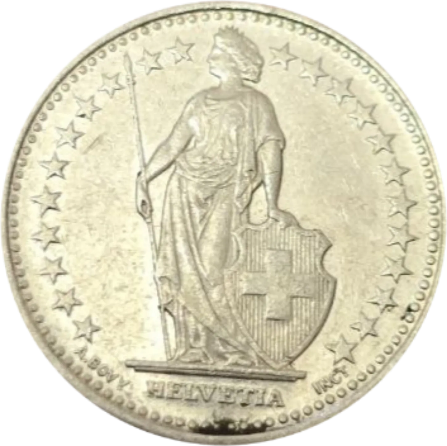 سکه سوئیس نیم فرانک سوئیس